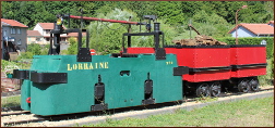 Locomotive et ses wagons à minette