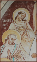La Dernière Cène de l'église Saint-Martin de Compogne: saint Jacques le Majeur