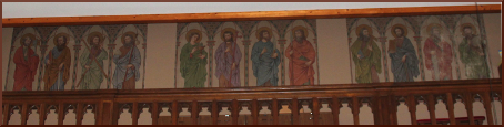 Peinture murale des 12 apôtres de Longchamps